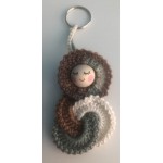 Gehaakte GELUKSPOPPETJES met RINGEN in BRUIN GROEN BEIGE